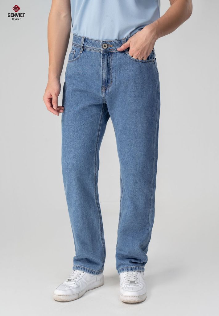 Quần Jeans Nam Ống Đứng D1109J8135