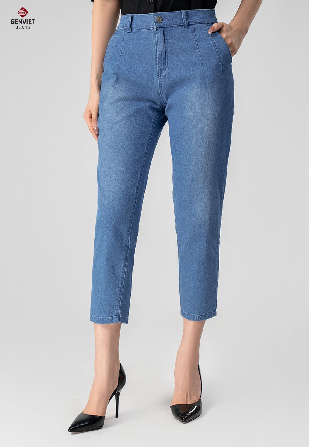  Quần Dài Nữ Jeans Baggy DQ106J8338 