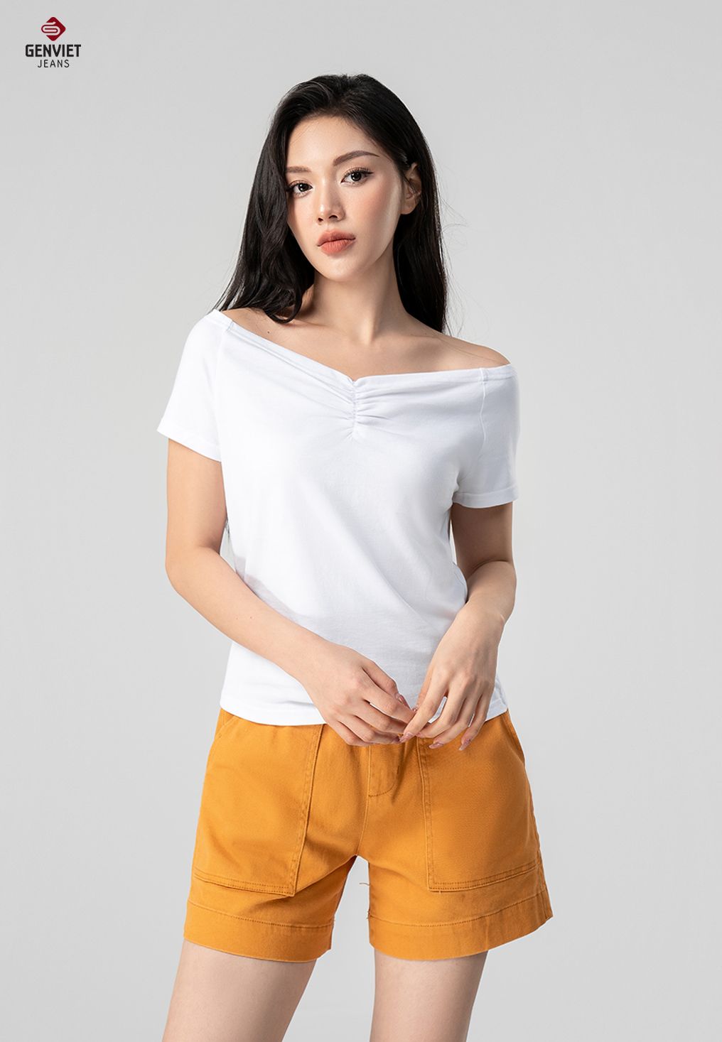  Áo Thun Cộc Tay Nữ Cotton Croptop TC329T8227 