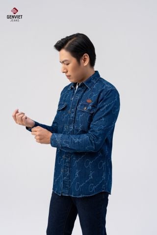 Áo Sơ Mi Jeans Dài Tay Nam X3124J8706