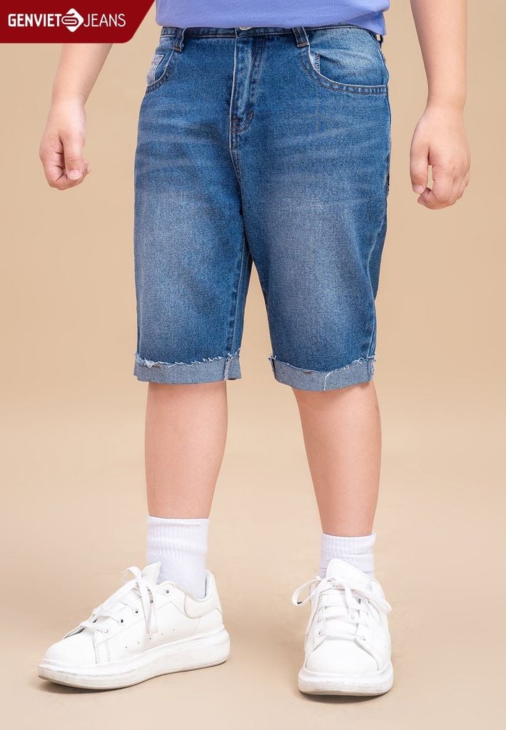 Quần Ngố Bé Trai Jeans Col Thụng NQ304J1808