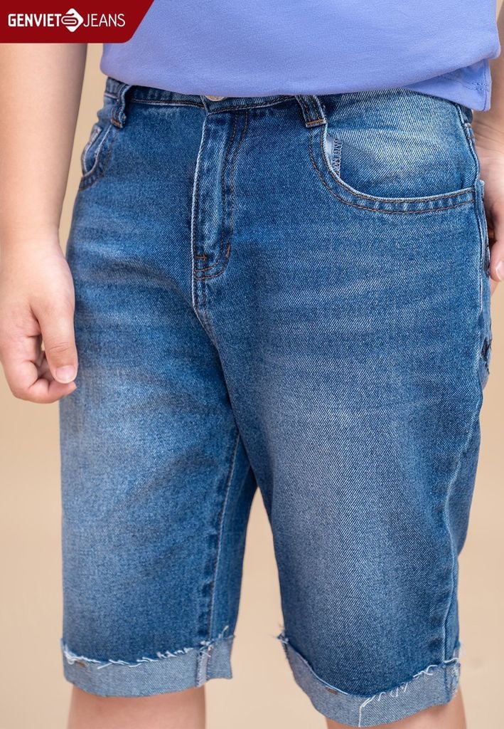 Quần Ngố Bé Trai Jeans Col Thụng NQ304J1808