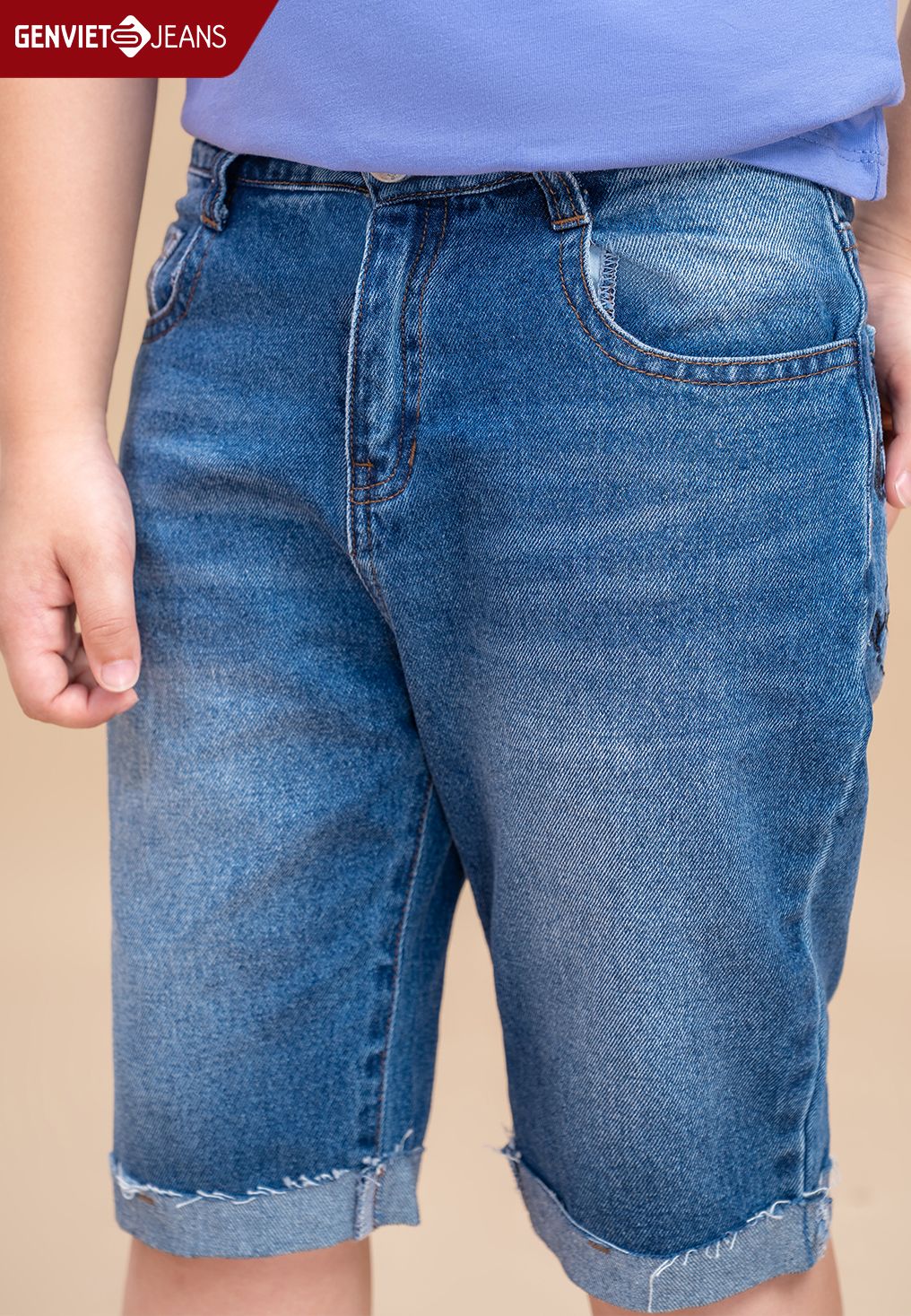  Quần Ngố Bé Trai Jeans Col Thụng NQ304J1808 