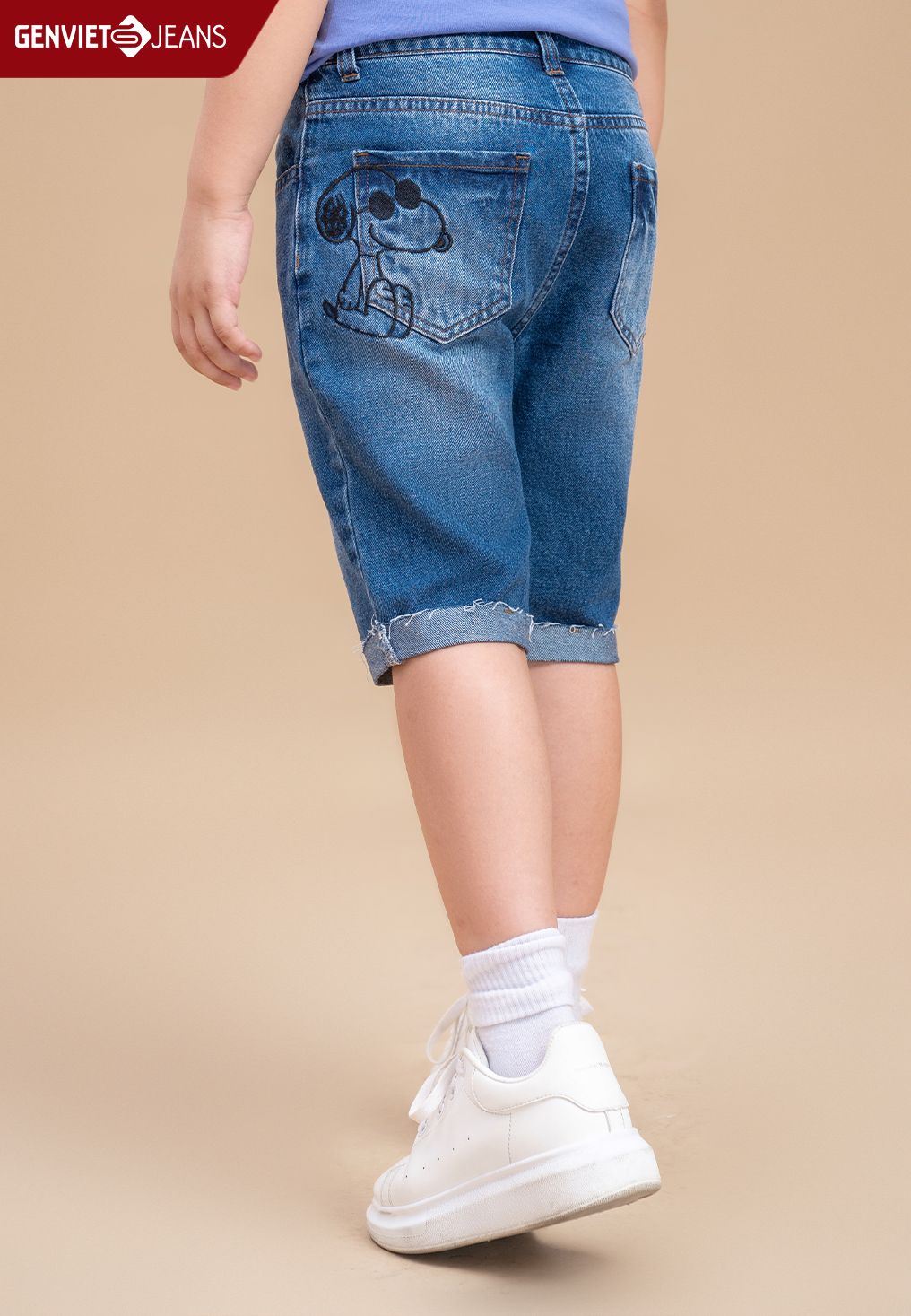  Quần Ngố Bé Trai Jeans Col Thụng NQ304J1808 