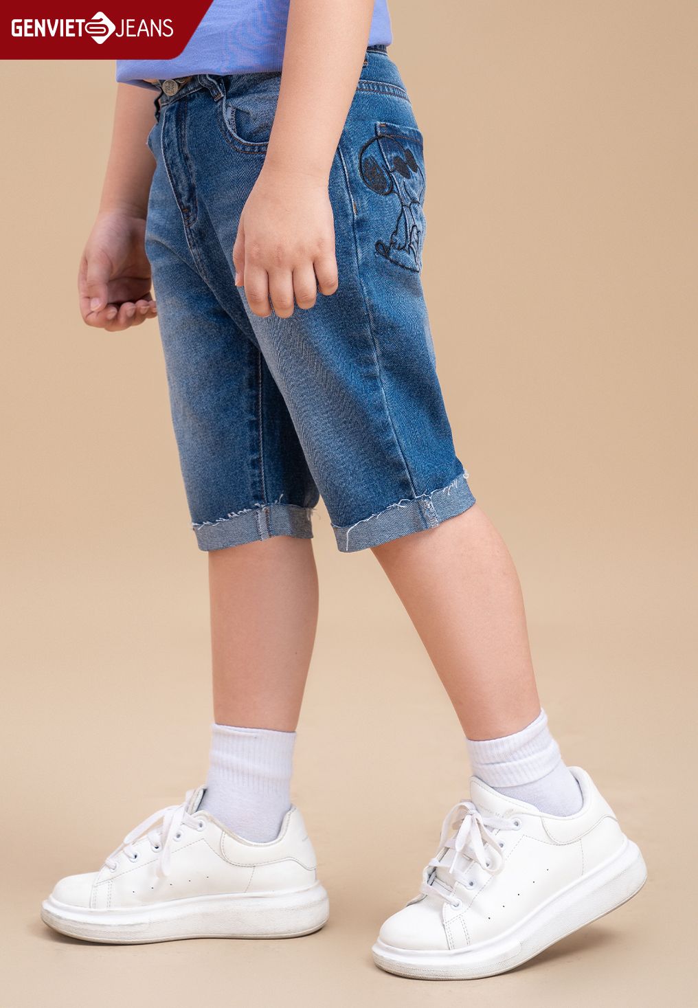  Quần Ngố Bé Trai Jeans Col Thụng NQ304J1808 