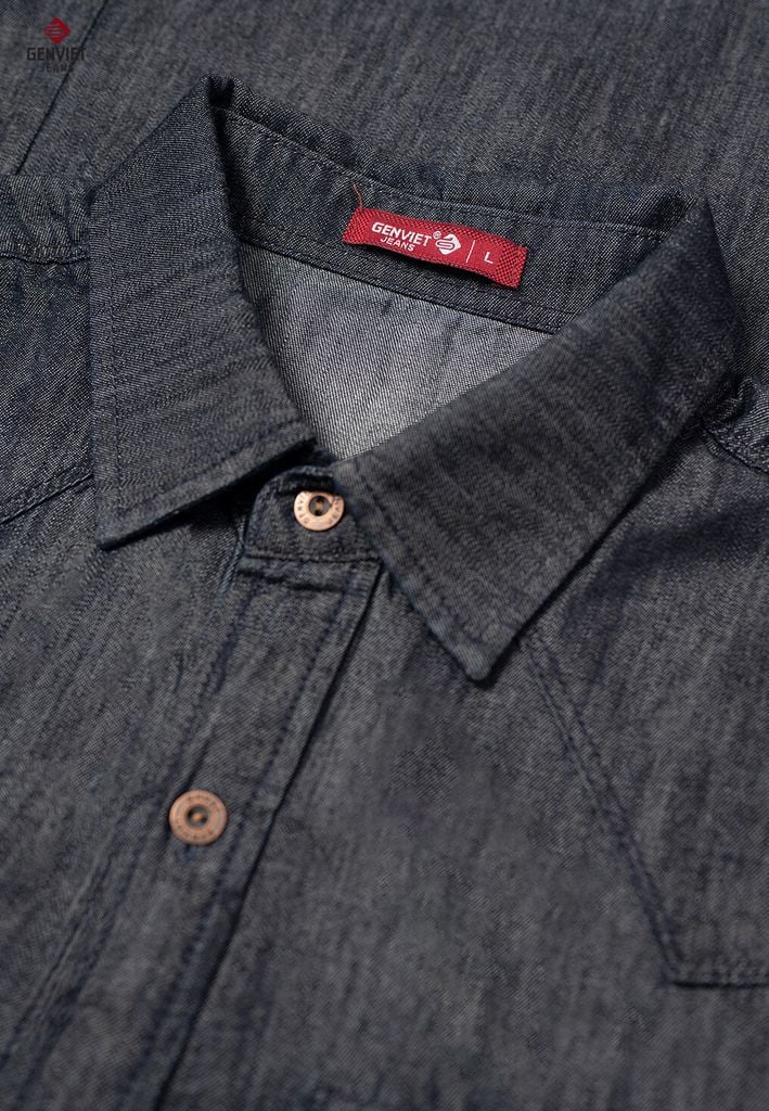 Áo Sơ Mi Jeans Cộc Tay Nam T3321J8196