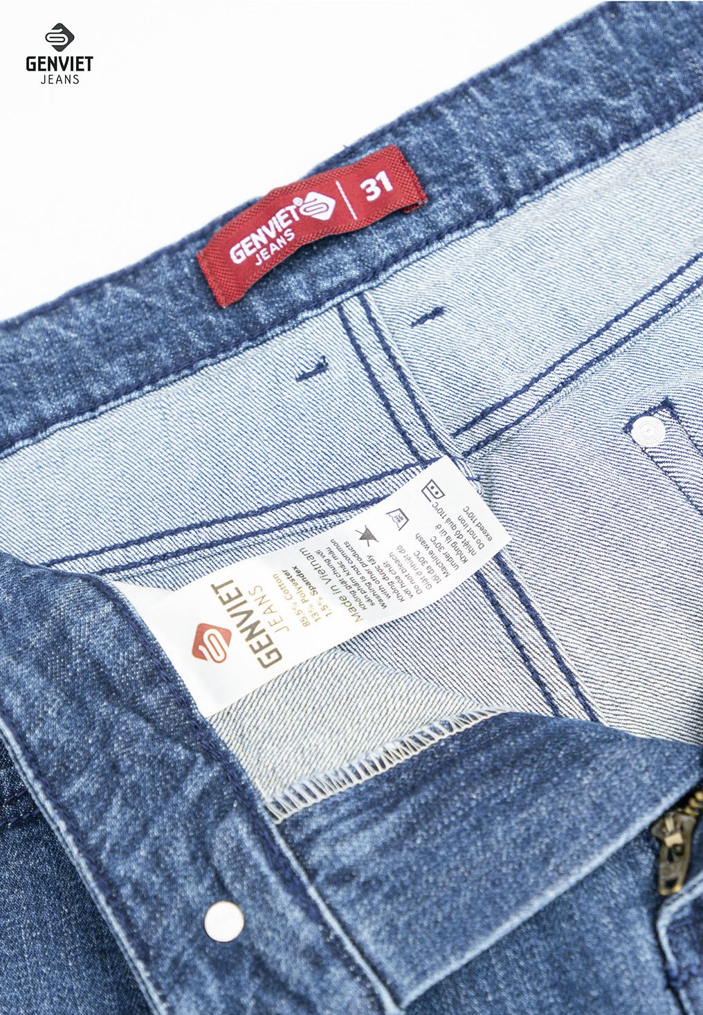  Quần Dài Nam Jeans Col Cơ Bản D1103J8129 