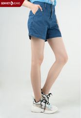 Quần Sooc Nữ Jeans Suông DQ424J2137
