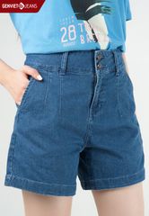 Quần Sooc Nữ Jeans Suông DQ424J2137