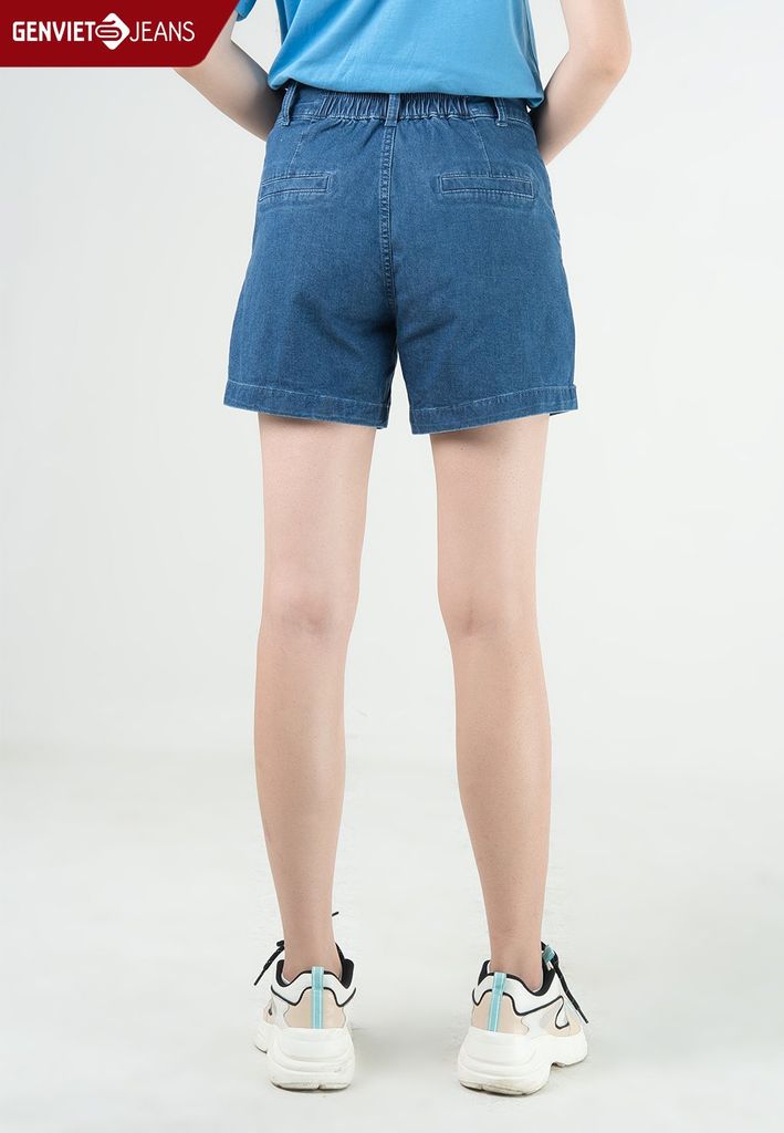 Quần Sooc Nữ Jeans Suông DQ424J2137