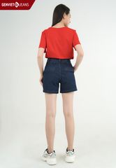 Quần Sooc Nữ Jeans Suông DQ424J2137