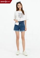 Quần Sooc Nữ Jeans Dáng A TQ428J2218