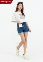 Quần Sooc Nữ Jeans Dáng A TQ428J2218