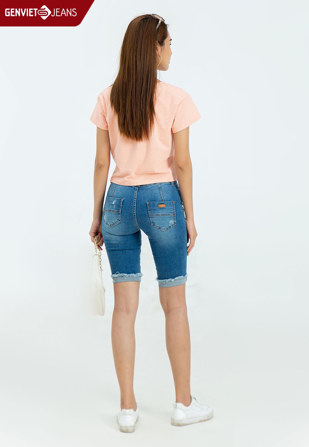  Quần Ngố Nữ Jeans Col Cơ Bản TQ303J965 