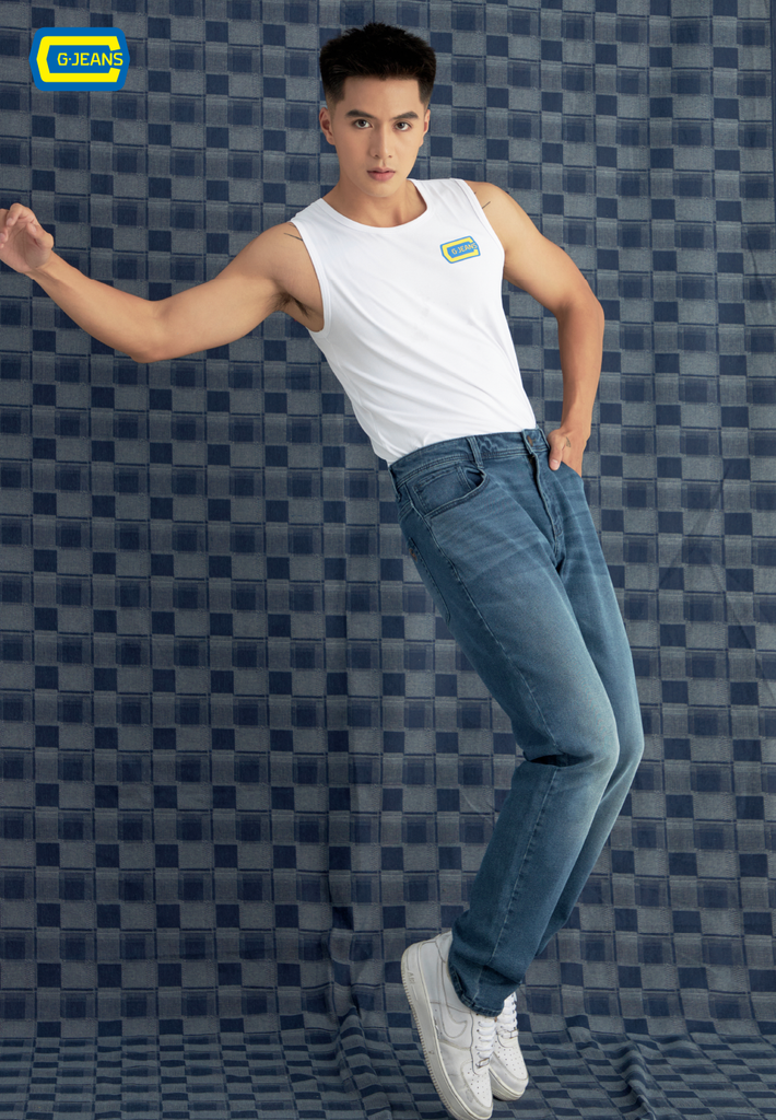 Quần Dài Nam Jeans Col Đứng T1108J8380