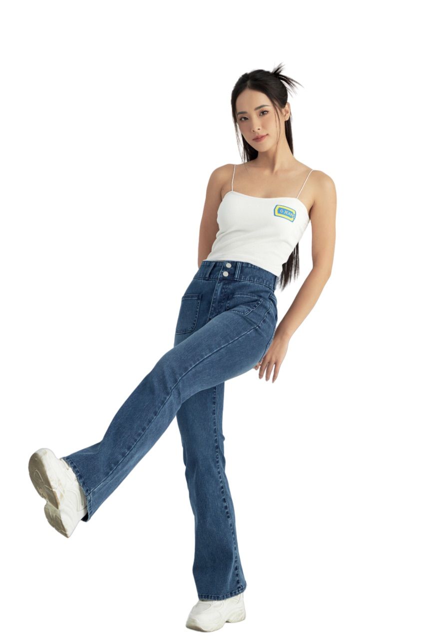  Quần Dài Nữ Jeans Ống Vảy TQ110J8407 