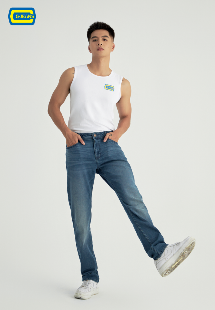 Quần Dài Nam Jeans Col Đứng T1108J8380