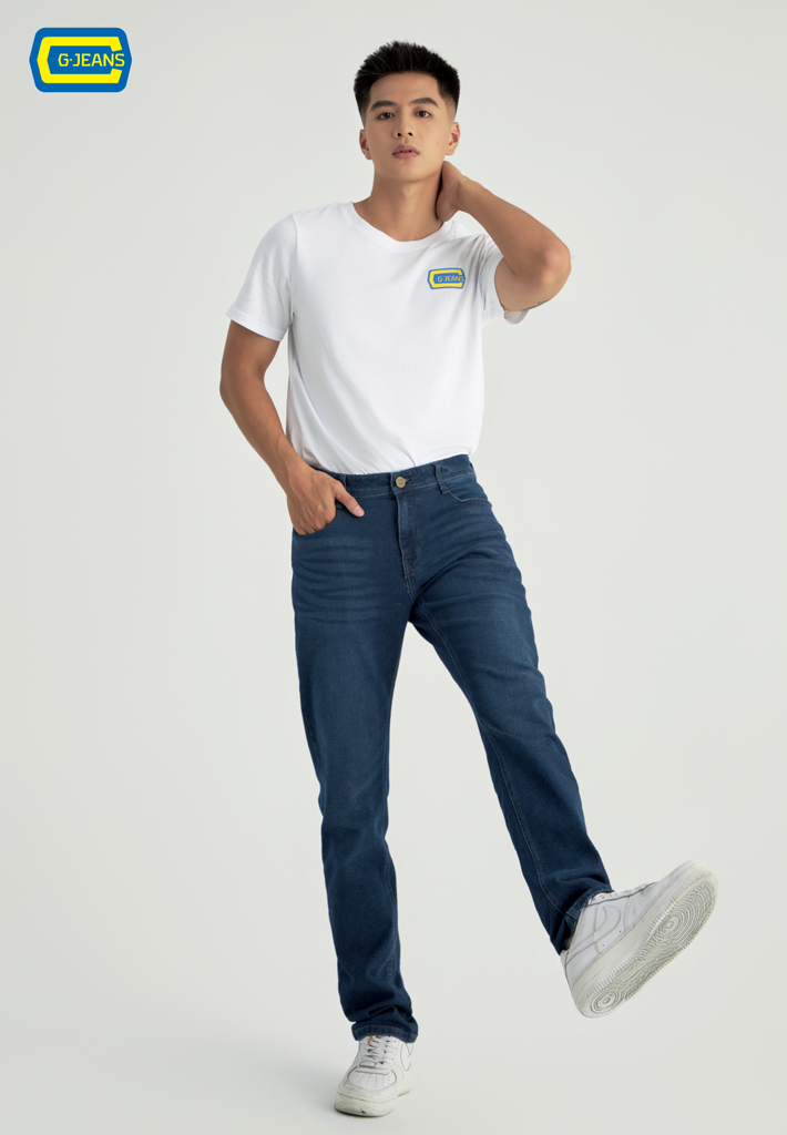 Quần Dài Nam Jeans Col Đứng D1108J8382 - Hàng lỗi
