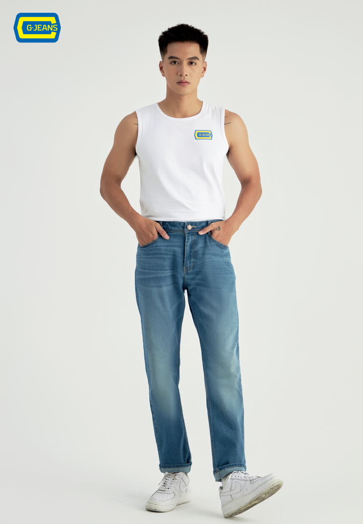 Quần Dài Nam Jeans Col Đứng T1108J8380