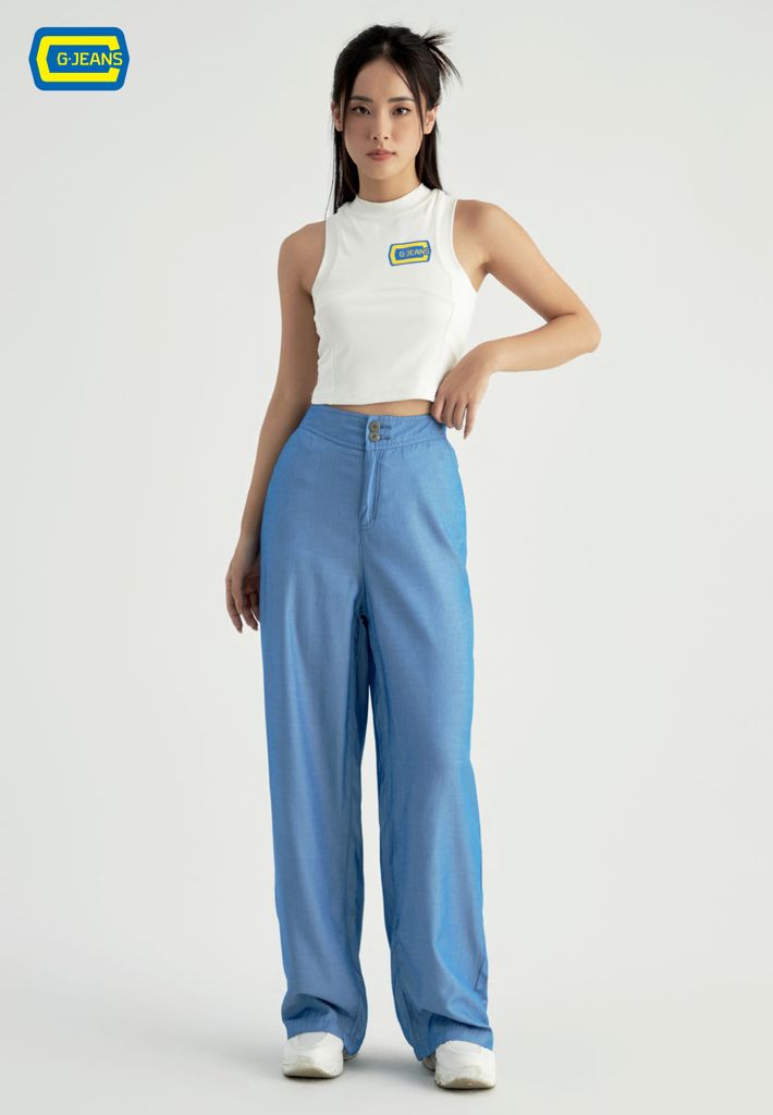 Quần Dài Nữ Jeans Suông DQ124J8404