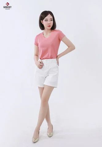  Áo Thun Cộc Tay Nữ Cotton Suông Vừa TC323T8231 