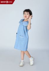 Đầm Bé Gái Jeans Suông BD324J1797