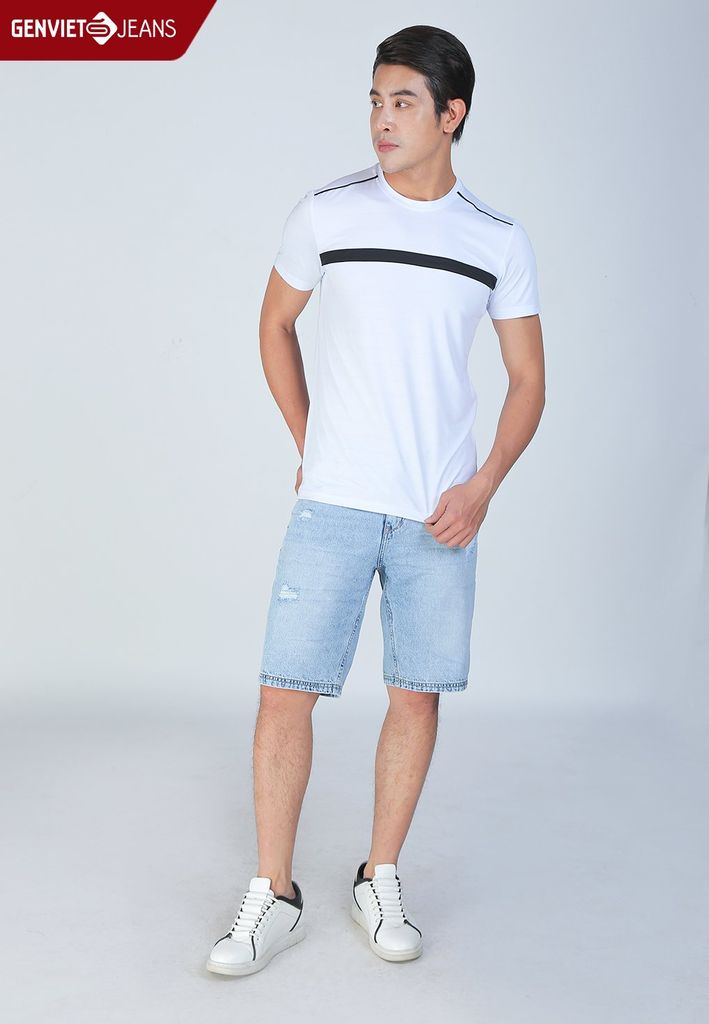 Áo Thun Cộc Tay Nam Cotton Ôm Vừa T4321T1639