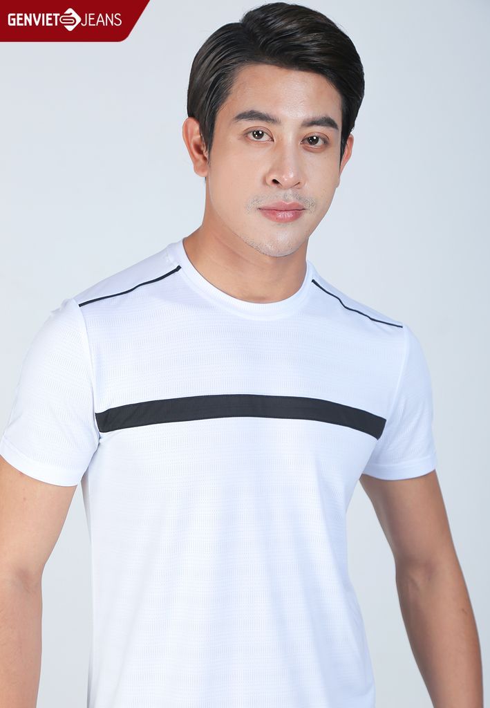 Áo Thun Cộc Tay Nam Cotton Ôm Vừa T4321T1639