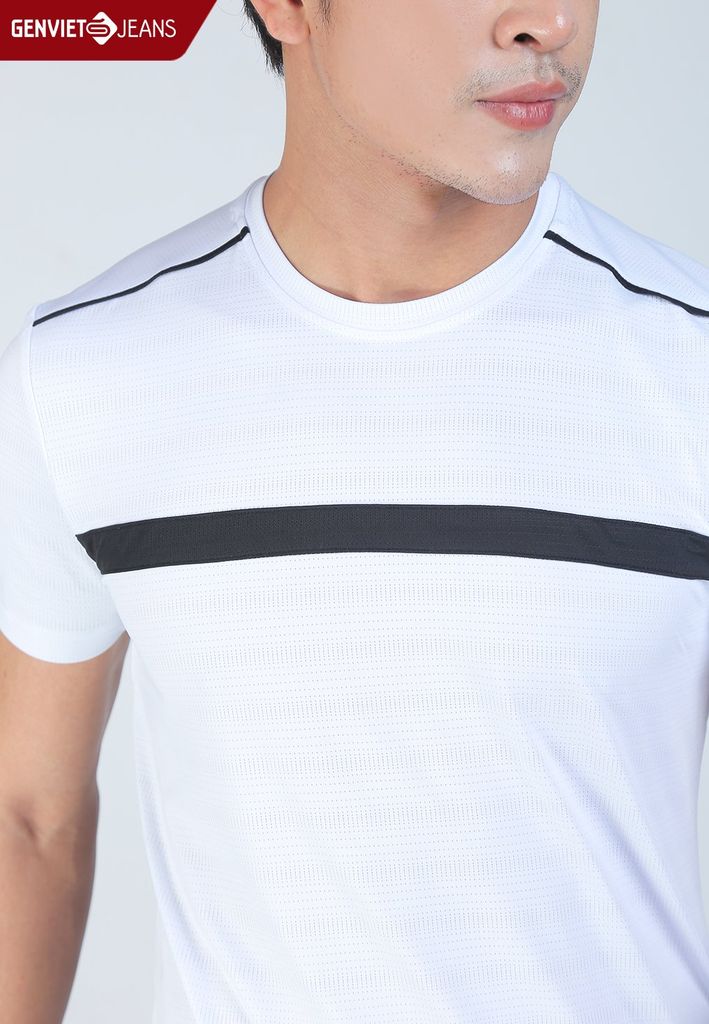 Áo Thun Cộc Tay Nam Cotton Ôm Vừa T4321T1639