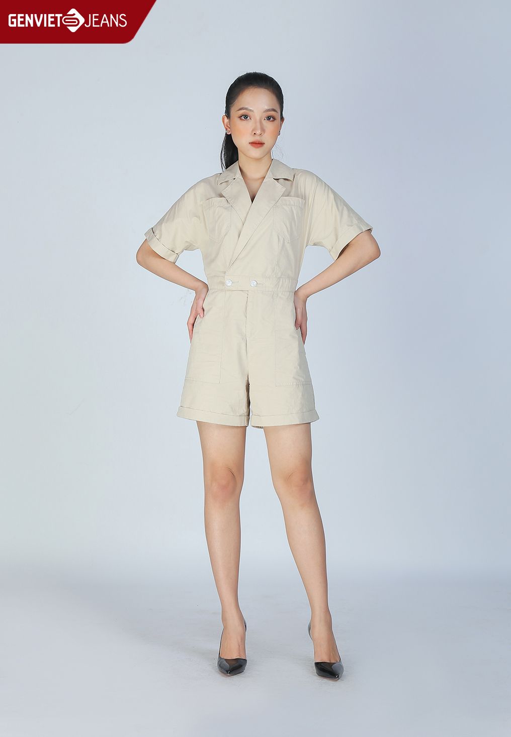  Xs424K1887 - Jumsuit Nữ Thời Trang  Safari 