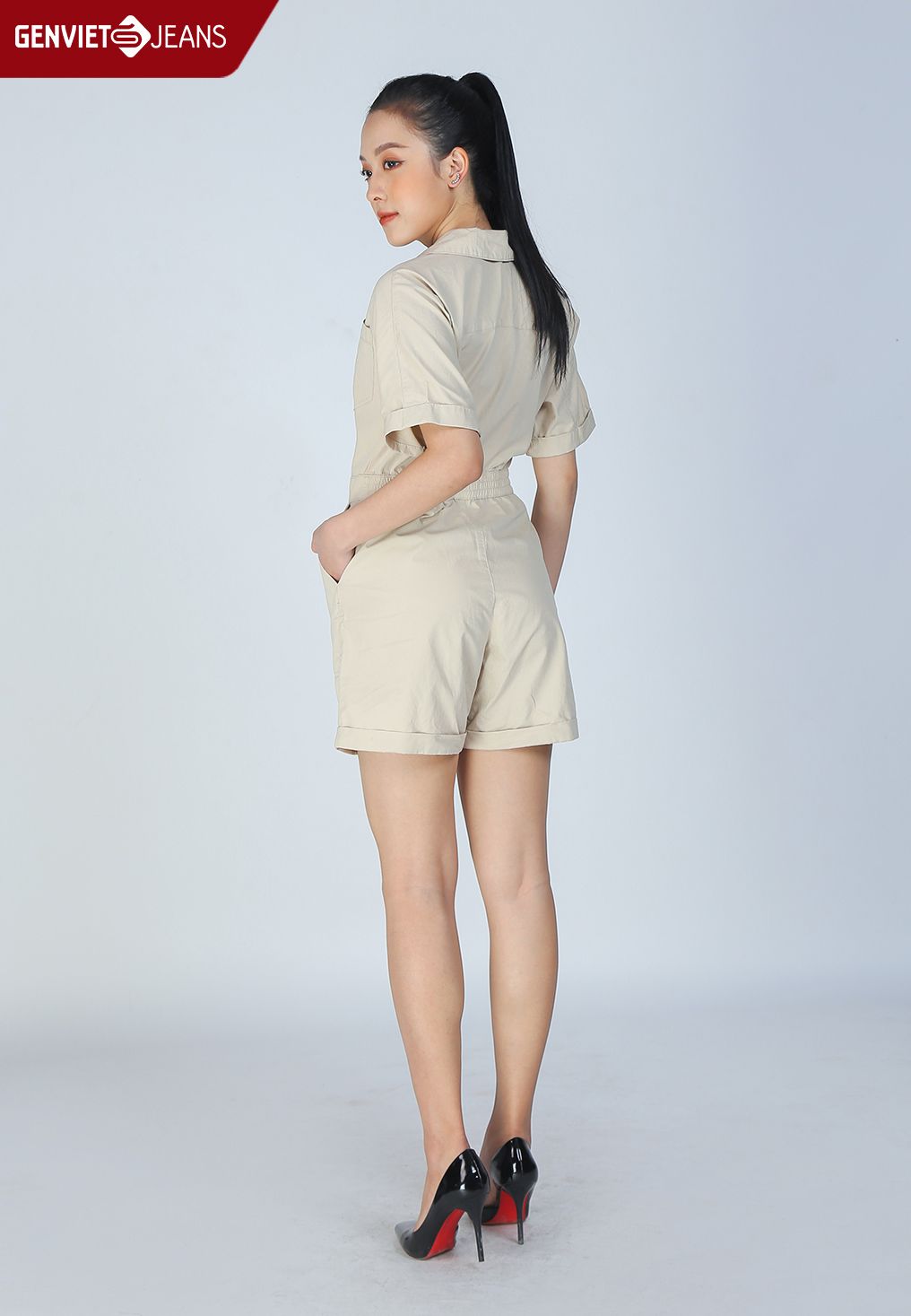  Xs424K1887 - Jumsuit Nữ Thời Trang  Safari 