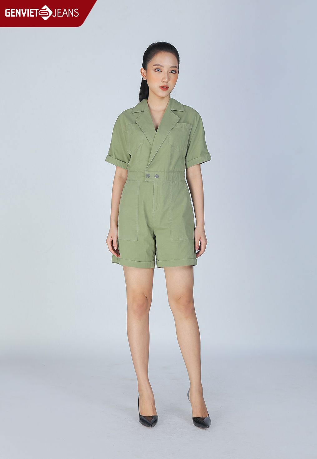  Xs424K1887 - Jumsuit Nữ Thời Trang  Safari 