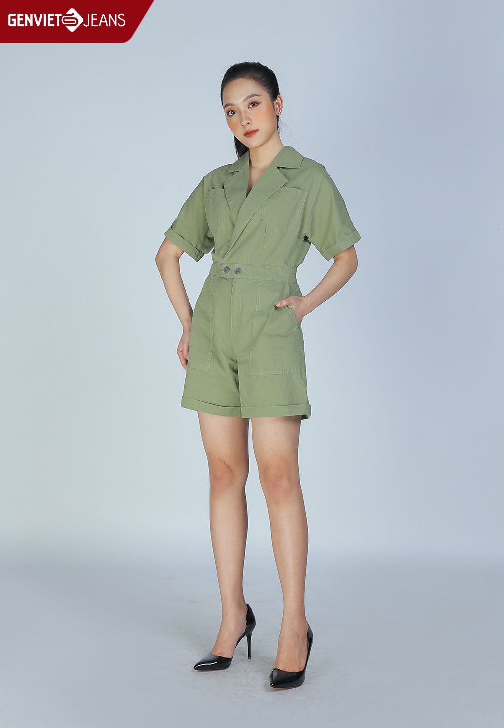  Xs424K1887 - Jumsuit Nữ Thời Trang  Safari 