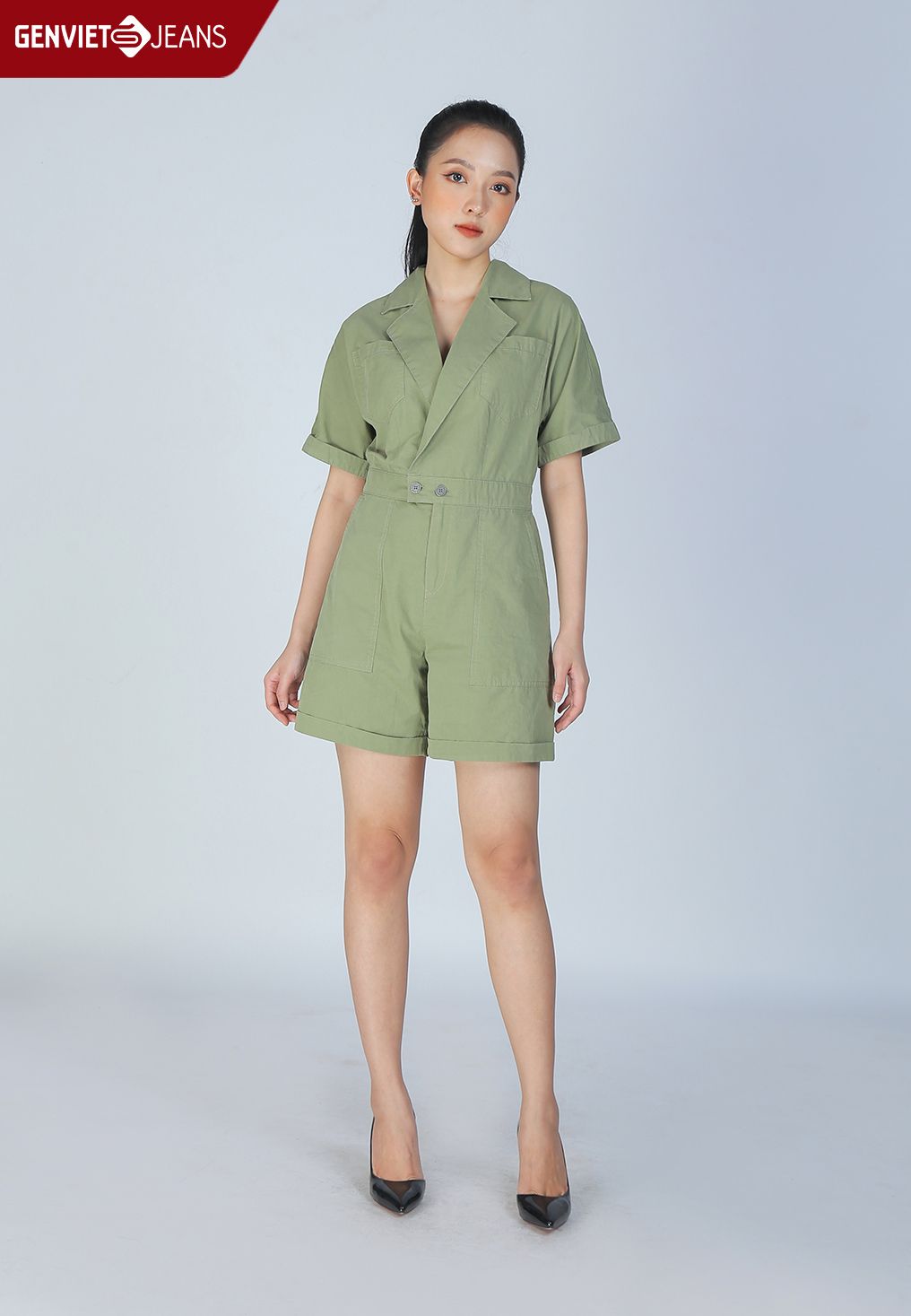  Xs424K1887 - Jumsuit Nữ Thời Trang  Safari 