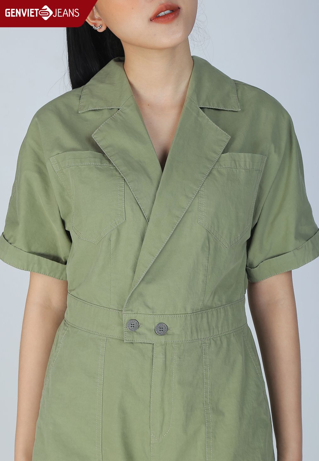  Xs424K1887 - Jumsuit Nữ Thời Trang  Safari 