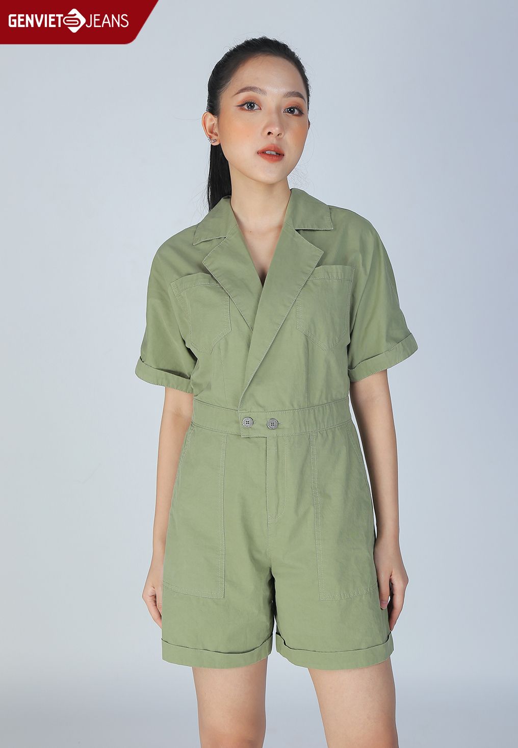  Xs424K1887 - Jumsuit Nữ Thời Trang  Safari 