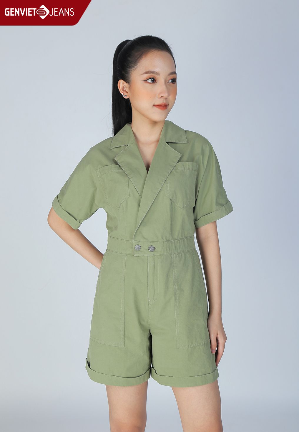  Xs424K1887 - Jumsuit Nữ Thời Trang  Safari 