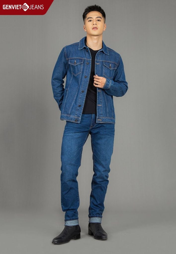 Áo Khoác Jeans 1 Lớp Nam