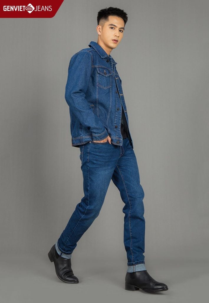 Áo Khoác Jeans 1 Lớp Nam