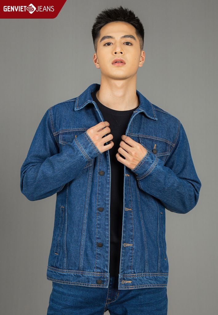 Áo Khoác Jeans 1 Lớp Nam