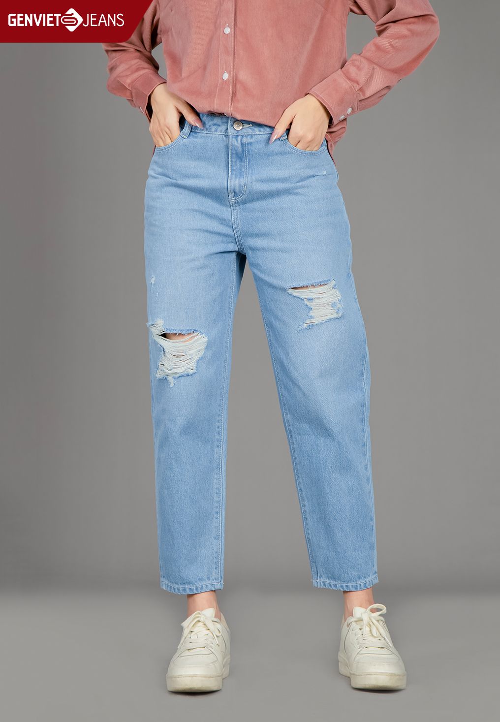  Quần Dài Nữ Jeans Col Thụng TQ104J2299 