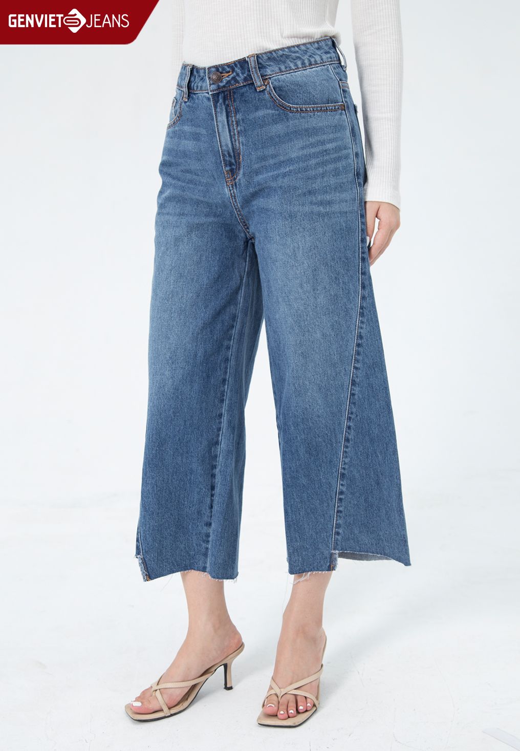  Quần Dài Nữ Jeans Suông TQ124J1742 