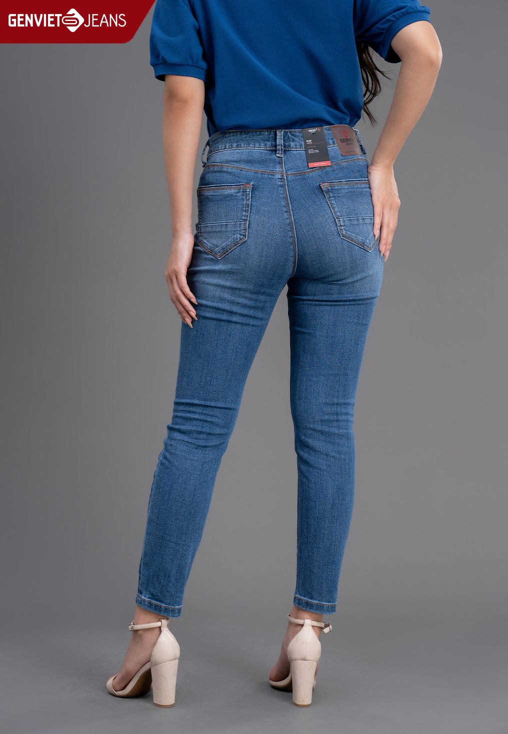  Quần Dài Nữ Jeans Col Cơ Bản TQ103J2271 