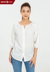  Áo Sơ Mi Dài Tay Nữ Cotton Suông TA124C2283 