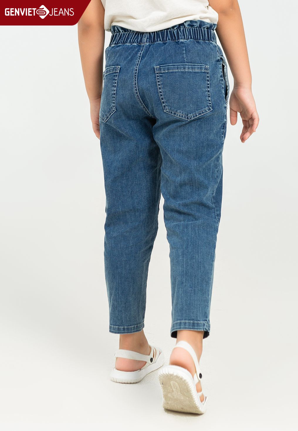  Quần Dài Bé Gái Jeans Col Thụng NQ104J2150 