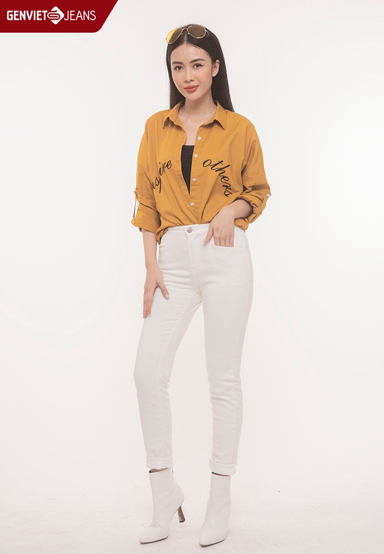  Quần Dài Nữ Jeans Col Cơ Bản TQ103J774 