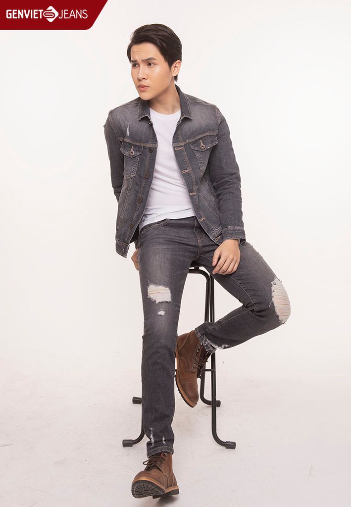 Áo Khoác 1 Lớp Nam Jeans Ôm Vừa T6121J669