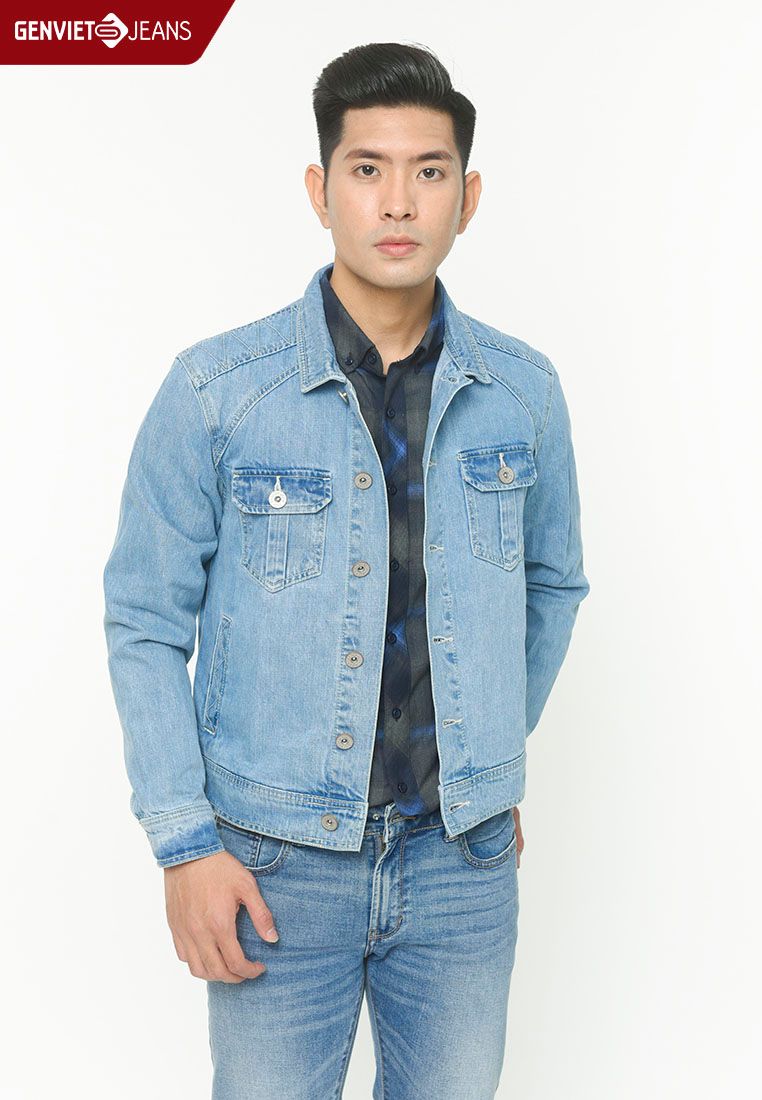  Áo Khoác 1 Lớp Nam Jeans Suông Vừa D6123J668 