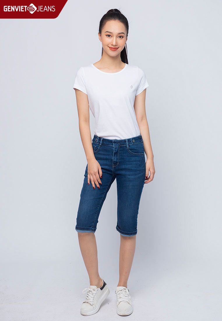  Quần Ngố Nữ Jeans Col Cơ Bản DQ303J963 