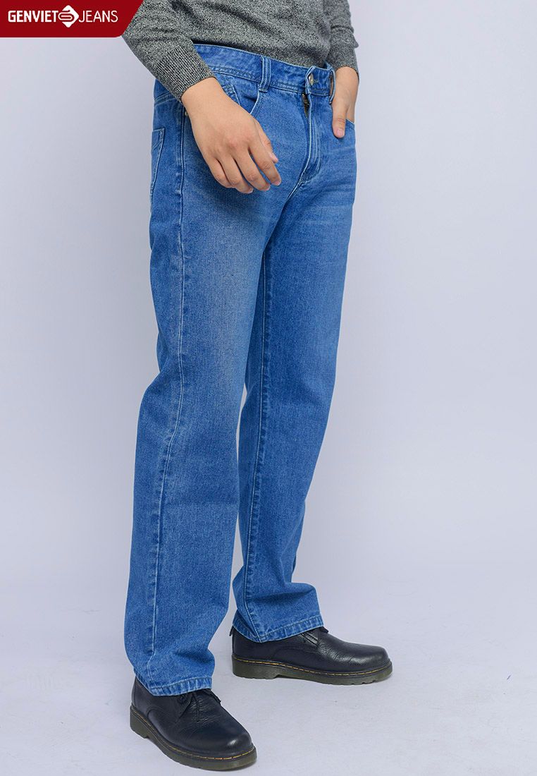 D1109J1414 - Quần Dài Jeans Nam Dáng Suông – GENVIET JEANS